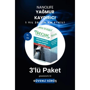 Nanolıfe Yağmur Kaydırıcı - 3'lü Paket
