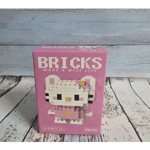 Hello Kitty Building LEGO Bricks