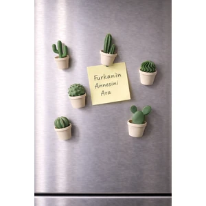 Bit Byte Brick Kaktüs Buzdolabı Magneti 6'lı Set