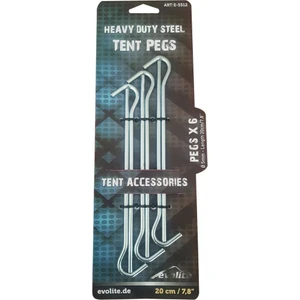 Çelik Çadır Kazığı 20CM 6 Adet