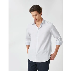 Basic Gömlek Klasik Manşet Yaka Uzun Kollu Non Iron
