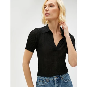 Polo Yaka Kazak Kısa Kollu