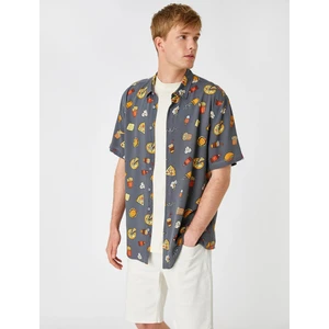 Desenli Kısa Kollu Gömlek