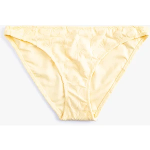 Çiçek Dokulu Bikini Altı Normal Bel