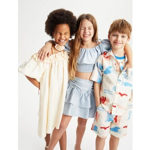 Şort Baskılı Cepli Pamuklu