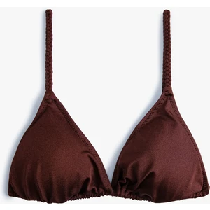 Parlak Üçgen Ipli Bikini Üstü