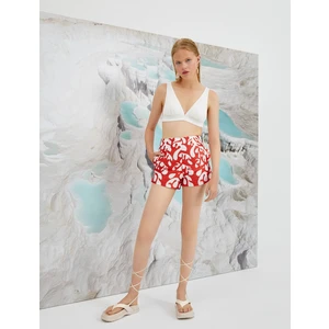 Şahika Ercümen X Koton - Desenli Cepli Şort