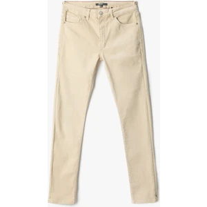 Basic Gabardin Pantolon 5 Cep Düğme Detaylı
