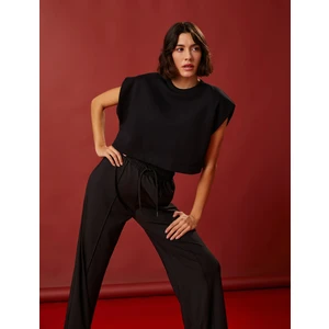 Crop Spor Sweatshirt