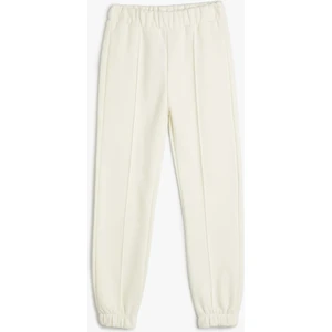 Basic Jogger Eşofman Altı Nervürlü Beli Lastikli Cepli