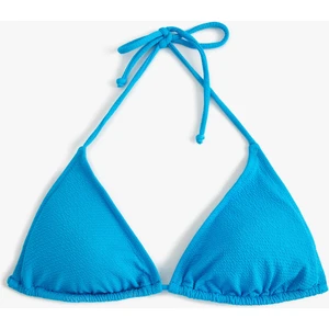 Üçgen Bikini Üstü Dokulu Kaplı