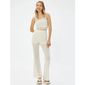 Crop Atlet File Ajurlu U Yaka Askılı Astarlı