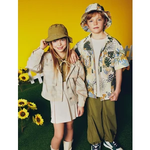 Kargo Mini Etek Pileli Yandan Cepli Pamuklu