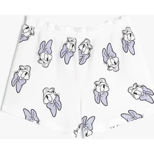 Daisy Duck Şort Cepli Beli Lastikli