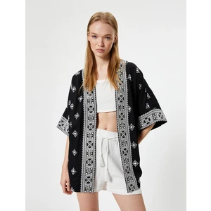 Viskon Kimono Nakışlı