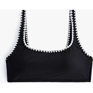 Kroşe Detaylı Bralet Bikini Üstü Pedli