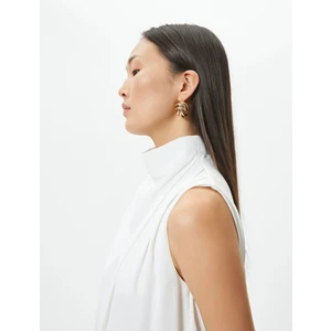 Drape Yaka Bluz Kolsuz