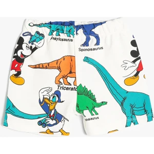 Mickey Mouse Şort Lisanslı Beli Lastikli Pamuklu