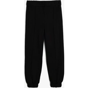 Basic Jogger Eşofman Altı Pamuklu Beli Lastikli