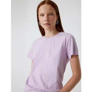 Basic Tişört Kısa Kollu Bisiklet Yaka Pamuklu