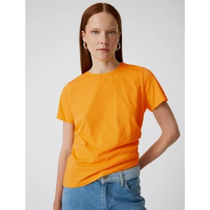 Basic Tişört Kısa Kollu Bisiklet Yaka Pamuklu