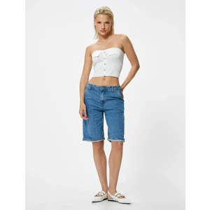 x Melis Ağazat - Bermuda Kot Şort