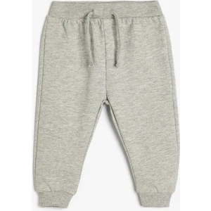 Beli Bağlamalı Pamuk Karışımlı Basic Jogger Eşofman Altı