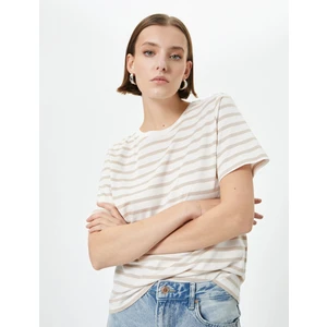 Basic Tişört Kısa Kollu Bisiklet Yaka Pamuklu