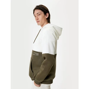 Kanguru Cepli Basic Şardonlu Pamuklu Oversize Kapşonlu Sweatshirt