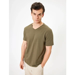 Basic Tişört Bisiklet Yaka Kısa Kollu Pamuklu