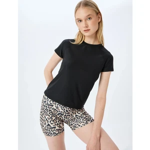 Kısa Kollu Bisiklet Yaka Basic Spor Tişört