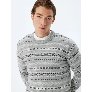 Triko Kazak Boxy Fit Bisiklet Yaka