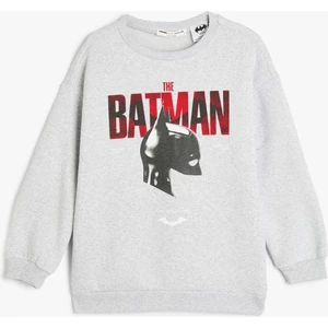 Batman Sweatshirt Lisanslı Baskılı Uzun Kollu