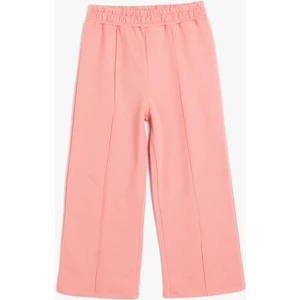 Basic Bol Paça Pantolon Pamuklu Beli Lastikli