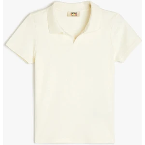 Pamuklu Kısa Kollu Basic Polo Yaka Tişört
