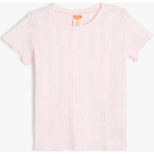 Bisiklet Yaka Kısa Kollu Pamuklu Basic Tişört