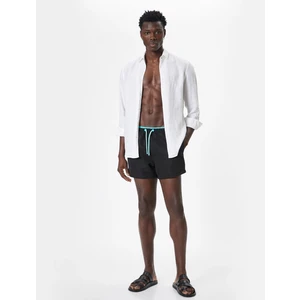 Deniz Şortu Mini Oversize Beli Bağcıklı