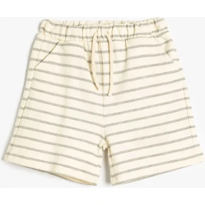 Şort Beli Bağlamalı Cep Detaylı Pamuklu