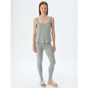 Pijama Altı Fitilli Örme Jogger Standart Bel