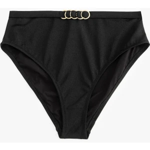 Aksesuar Detaylı Yüksek Bel Bikini Altı