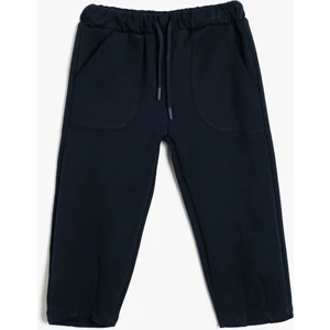 Basic Jogger Eşofman Altı Beli Bağlamalı Cep Detaylı Pamuklu