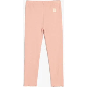 Pamuklu Beli Lastikli Yüksek Belli Basic Tayt