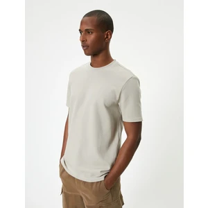 Basic Tişört Bisiklet Yaka Kısa Kollu