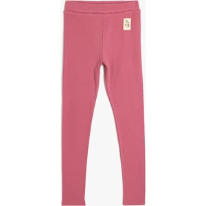 Pamuklu Beli Lastikli Etiket Detaylı Basic Tayt