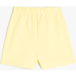 Beli Lastikli Pamuk Karışımlı Basic Şort