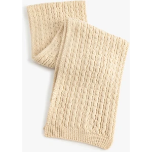 Dokulu Uzun Triko Atkı