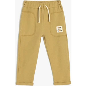 Beli Bağlamalı Pamuklu Jogger Eşofman Altı