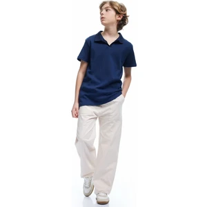 Pamuklu Kısa Kollu Basic Polo Yaka Tişört