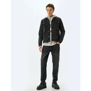 Oversize Kot Ceket Kapaklı Cep Detaylı Pamuklu