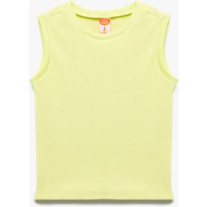 Pamuklu Ribanalı Bisiklet Yaka Kolsuz Basic Atlet